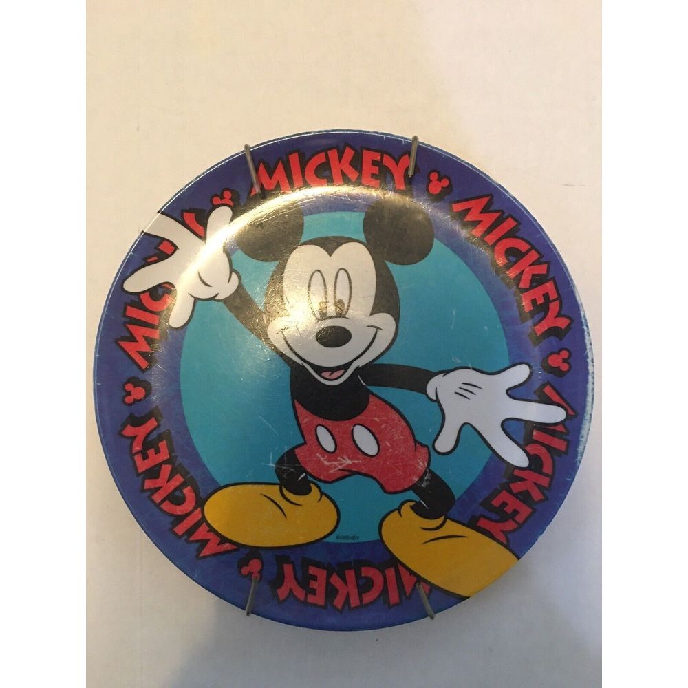 Mickey Mouse Disney Zak Designs‎ Vtg 90s Plate Wall Art Rare